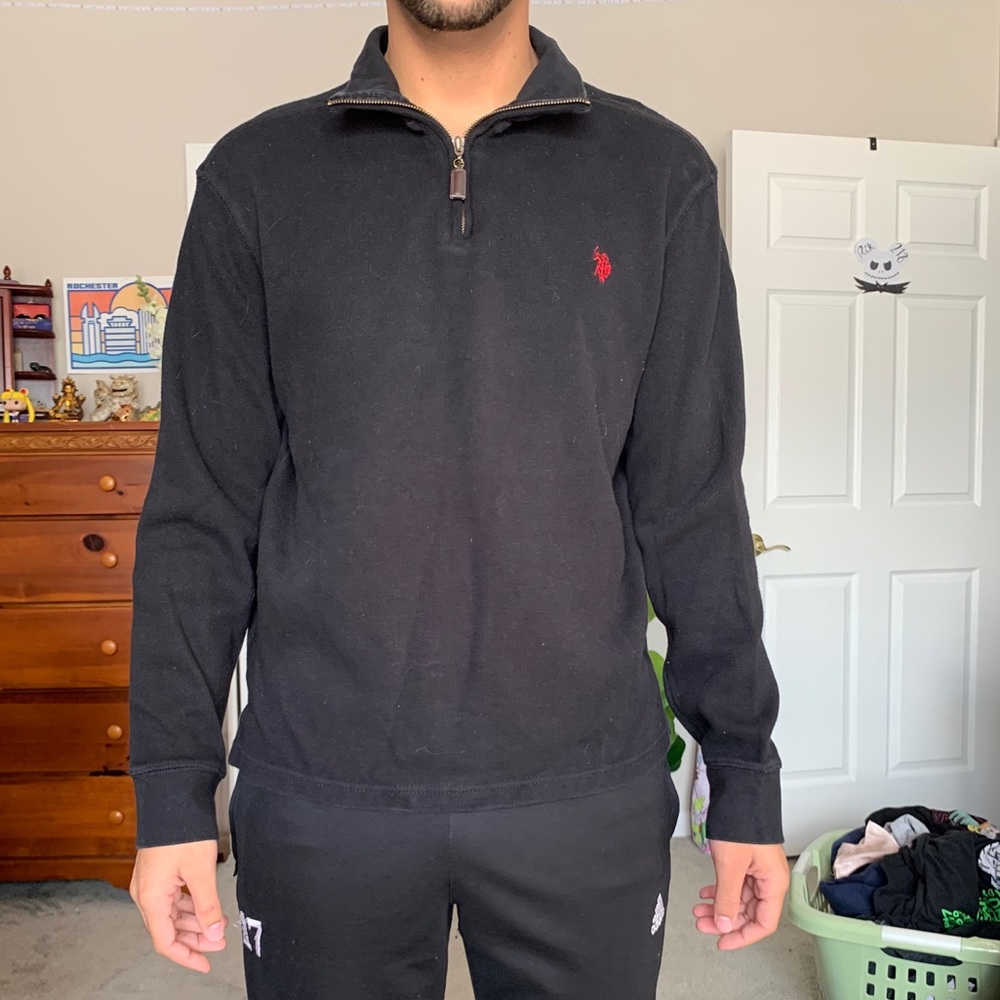 U.S. POLO ASSN. black pullover